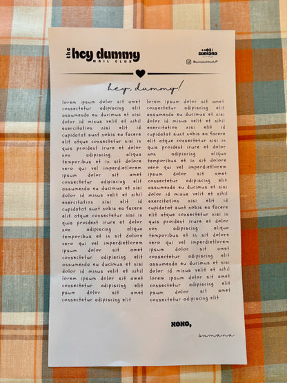 Hey Dummy Mail Club